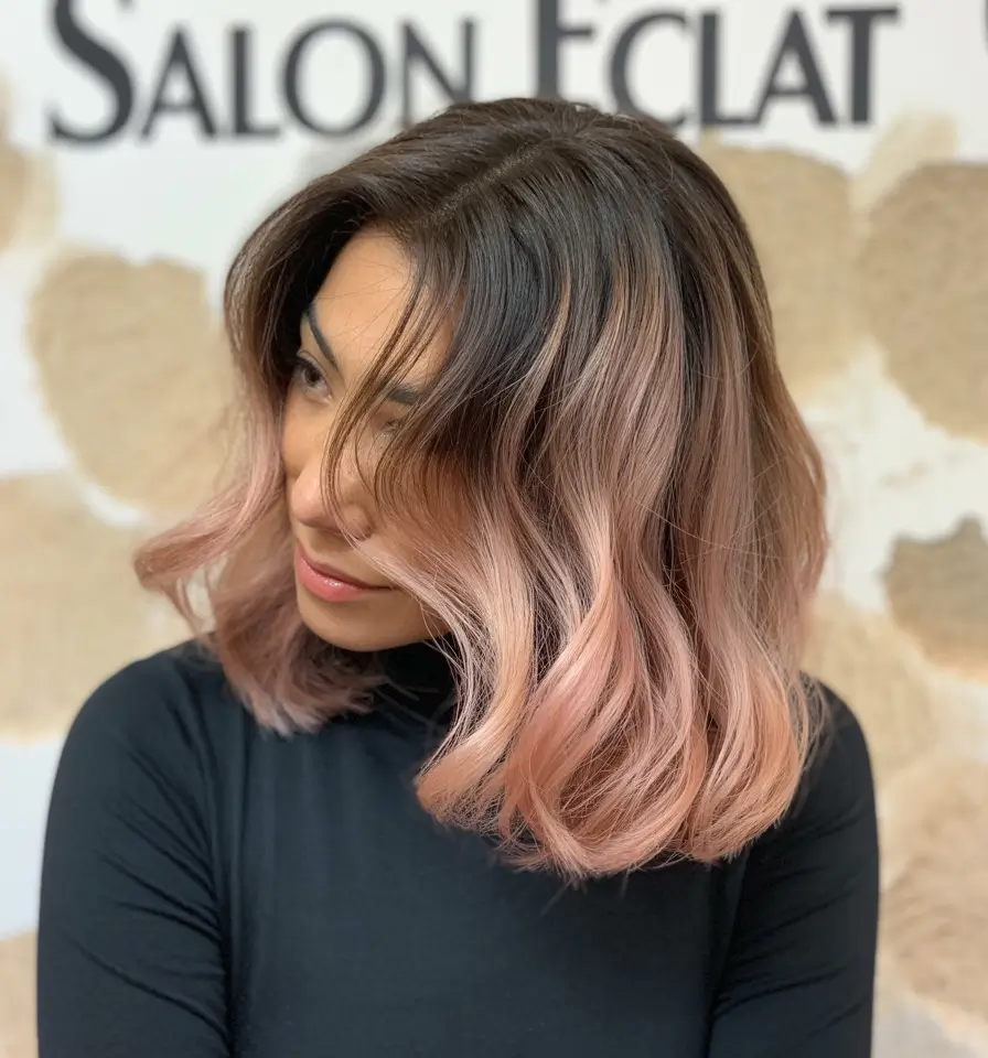 Winter Hair Colors 2025-2026 Rose Melt