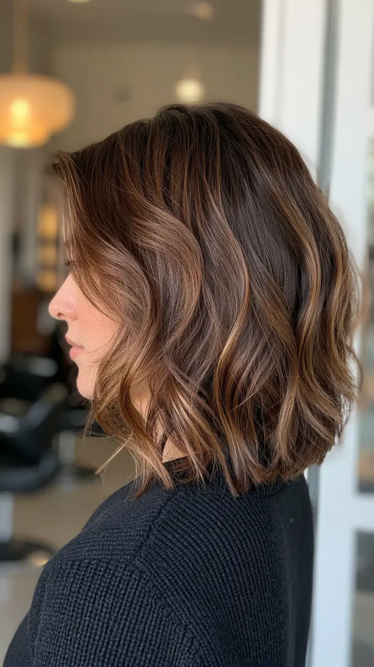 Winter Hair Colors 2025-2026 Textured Cocoa Bob