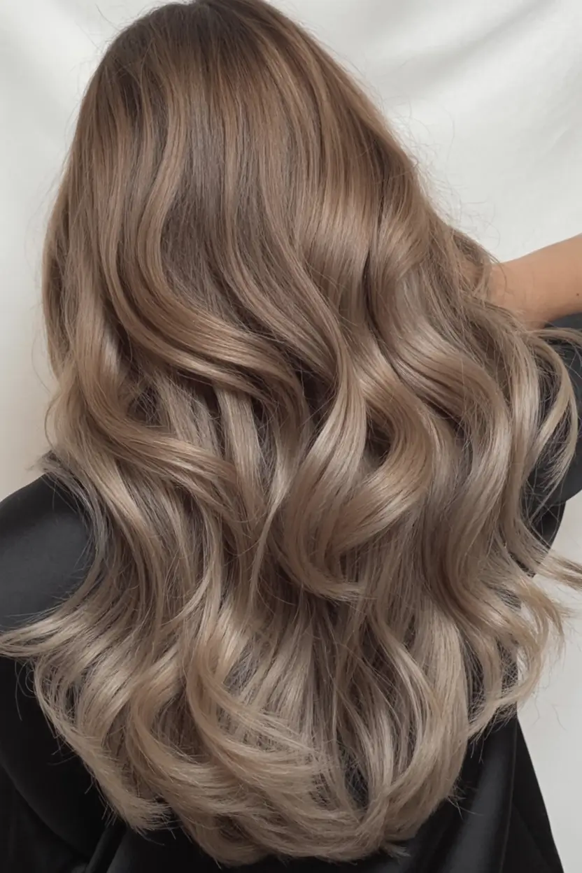 Winter Hair Colors 2025-2026 Cool Beige Balayage