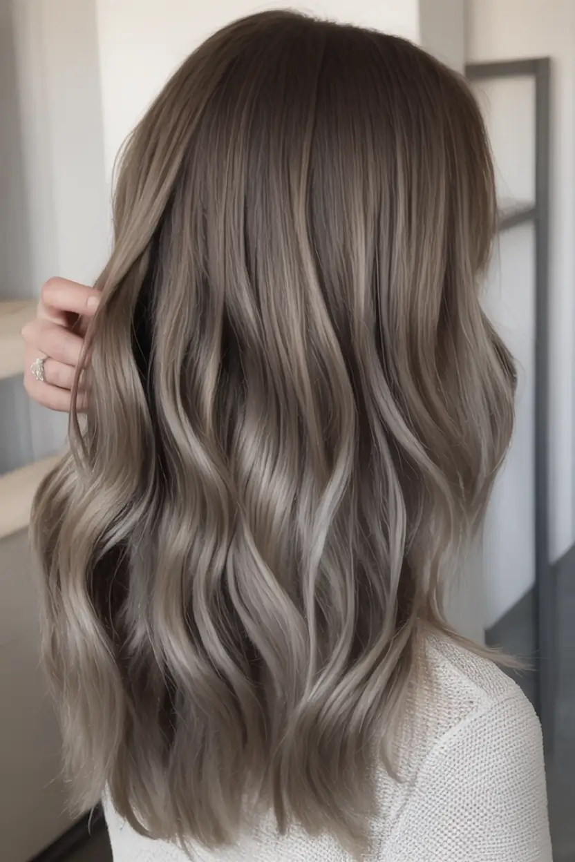 hair colors for brown hair pale skin Smoky Ash Brunette