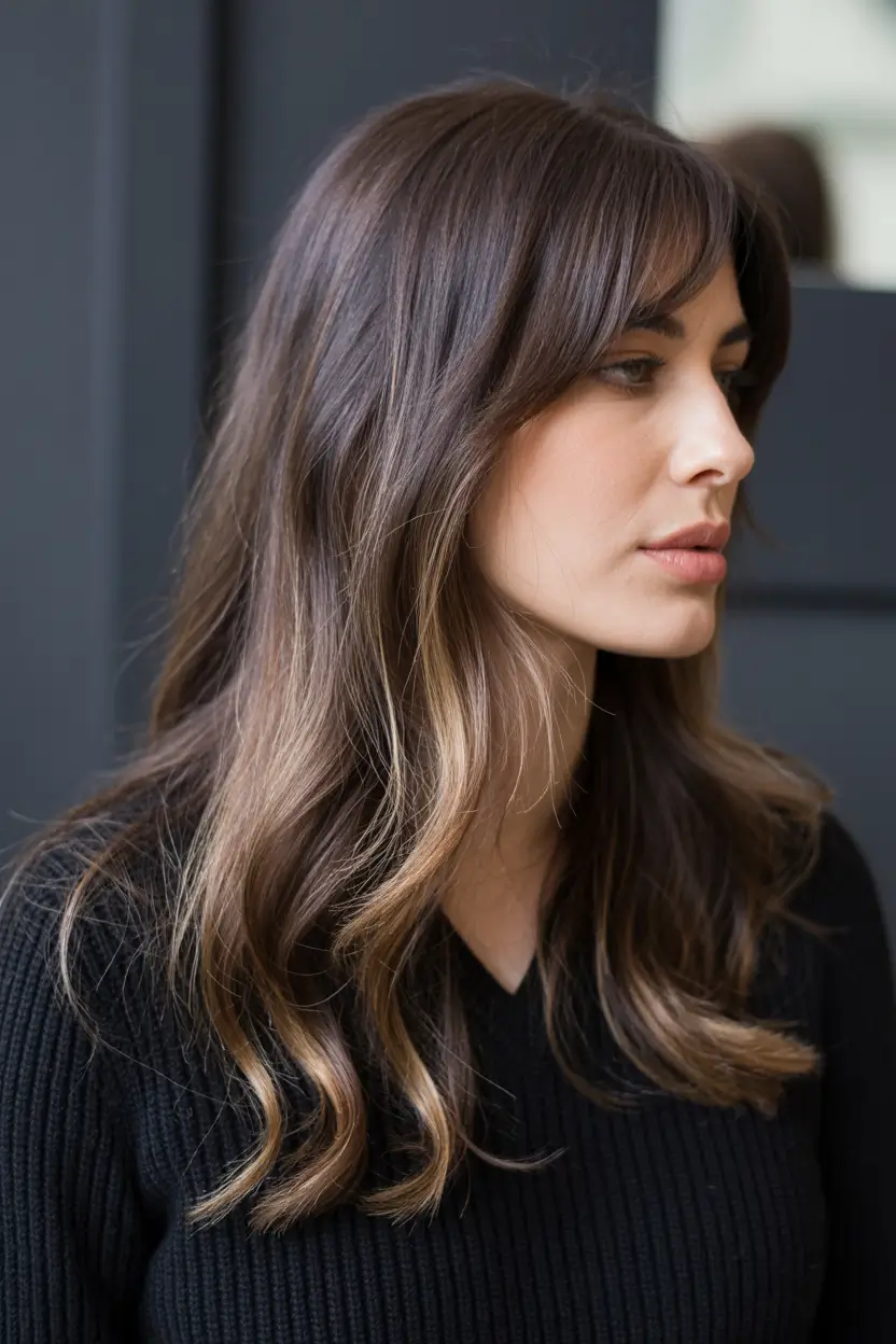 hair colors for brown hair and blue eyes Subtle Brunette Contouring