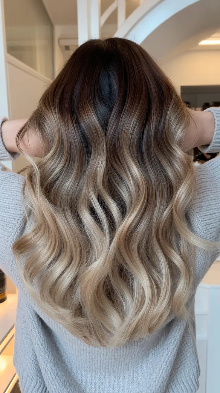 winter hair colors balayage ideas 2025 - 2026 Buttercream Blonde Balayage