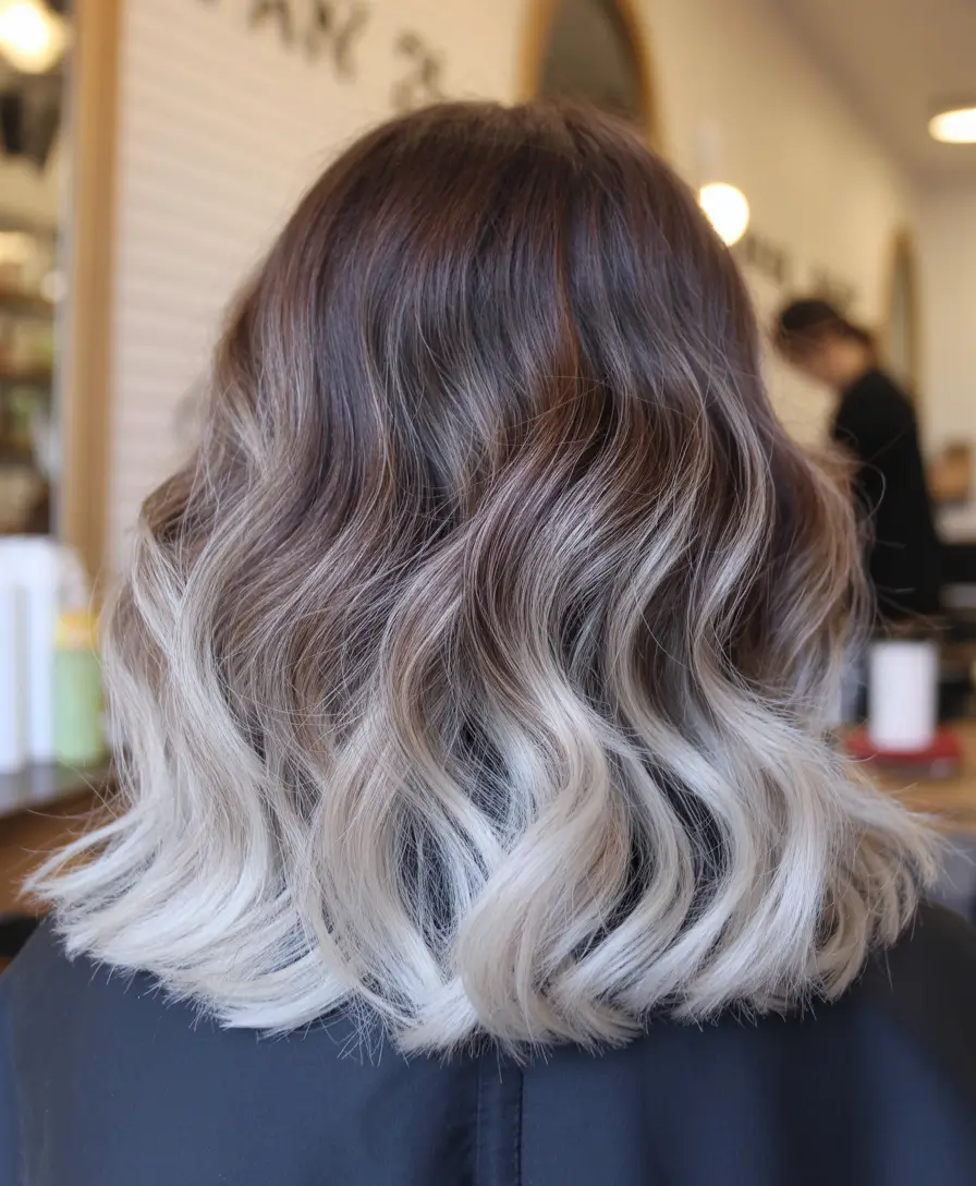 winter hair colors balayage ideas 2025 - 2026 Frosted Ash Melt