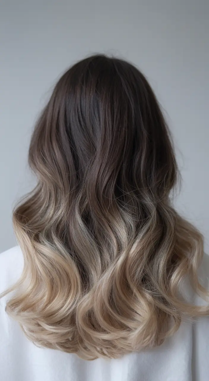 winter hair colors balayage ideas 2025 - 2026 Golden Almond Waves