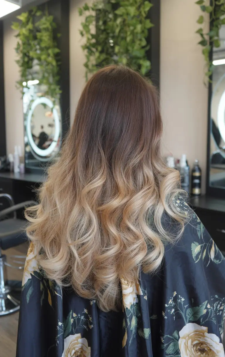 winter hair colors balayage ideas 2025 - 2026 Golden Sand Ombre