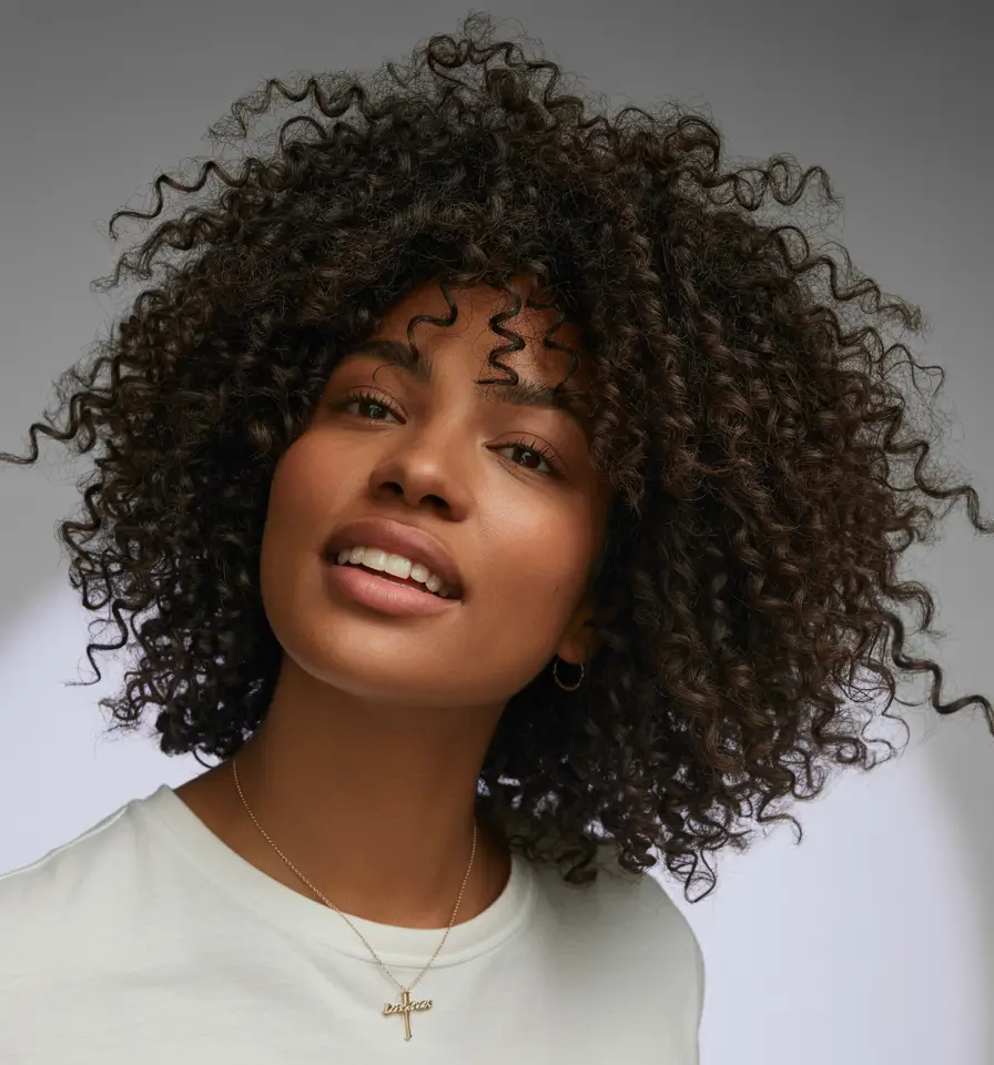winter hair colors dark skin black women Natural Chocolate Curls