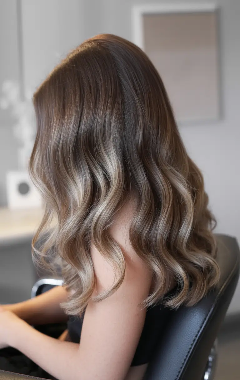 winter hair colors highlights ideas 2025 2026 Ash Mocha Glow