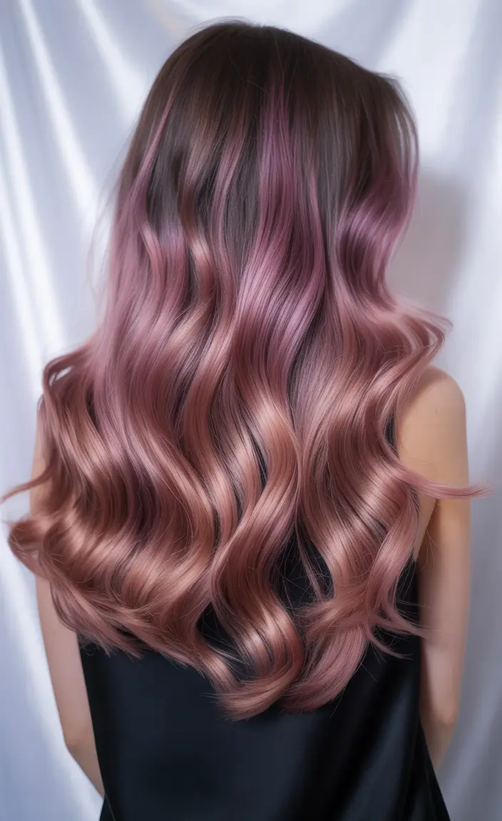 winter hair colors highlights ideas 2025 2026 Smoky Mauve Rose