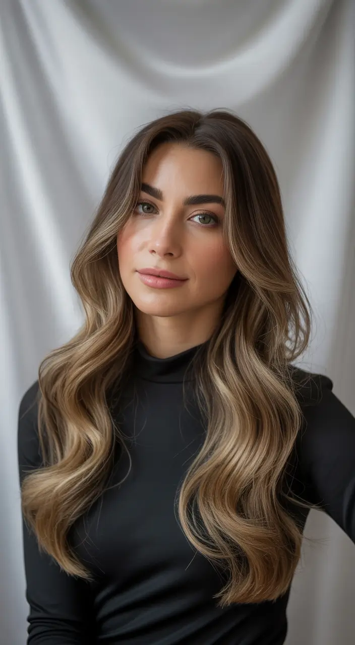 winter hair colors highlights ideas 2025-2026 Soft Honey Dimension
