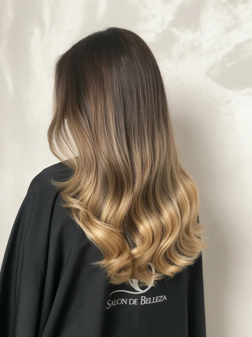 winter hair colors highlights ideas 2025 2026 Caramel Ribbons on Brunette Flow