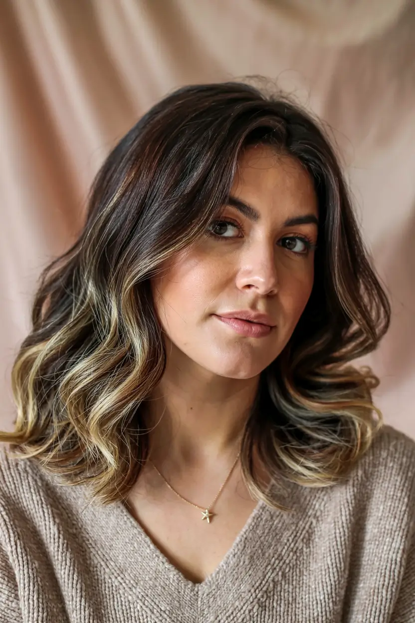 ideas-for-dark-hair Golden Cocoa Curls