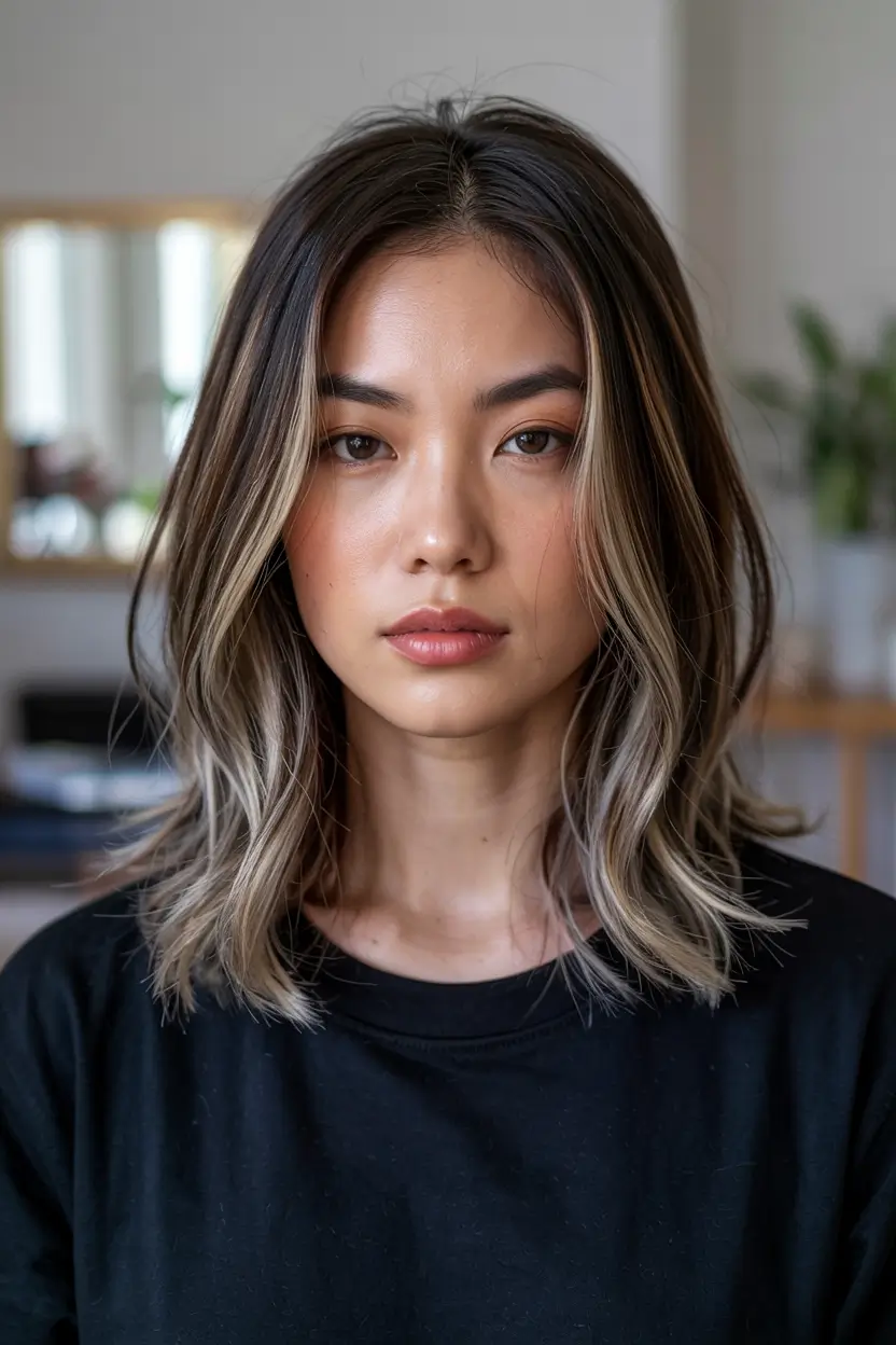 Winter Haircuts and Colors 2025-2026 Trends Soft Ash Bronde Mid-Length Waves