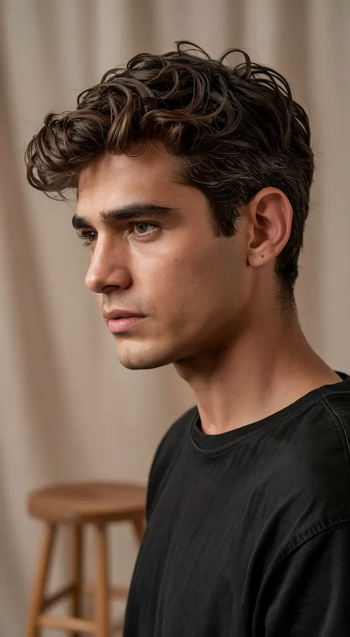 winter haircuts for men 2025 - 2026 Textured Waves Revival