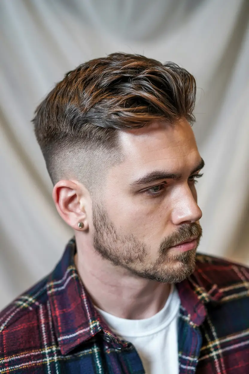winter haircuts for men 2025 - 2026 Modern Fade with Texture