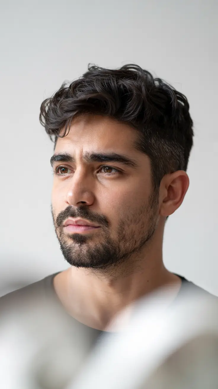 winter haircuts for men 2025 - 2026 Wavy Confidence