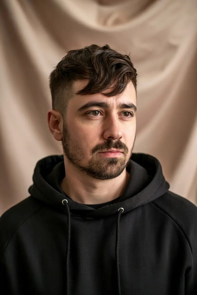 winter haircuts for men 2025 - 2026 Urban Textured Fringe