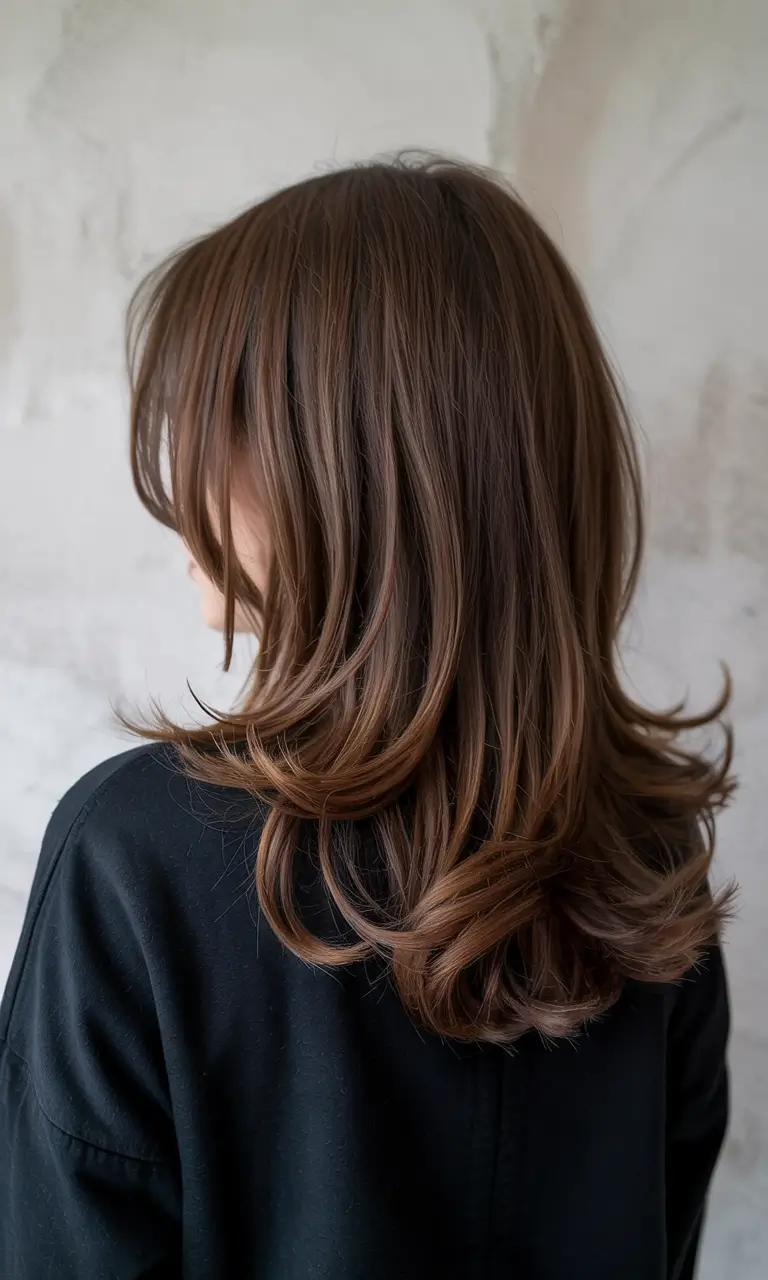 brown hair colors 2026 Caramel Layered Shine