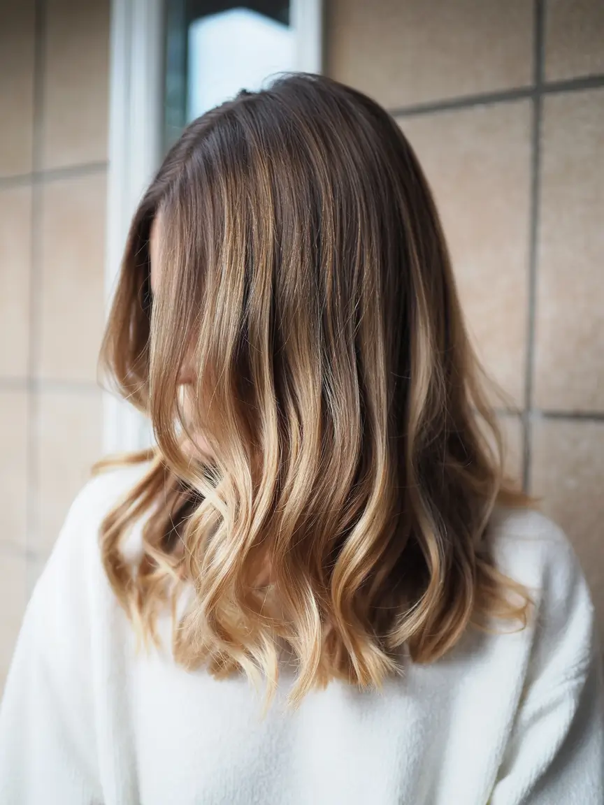 brown hair colors 2026 Honey Tea Balayage