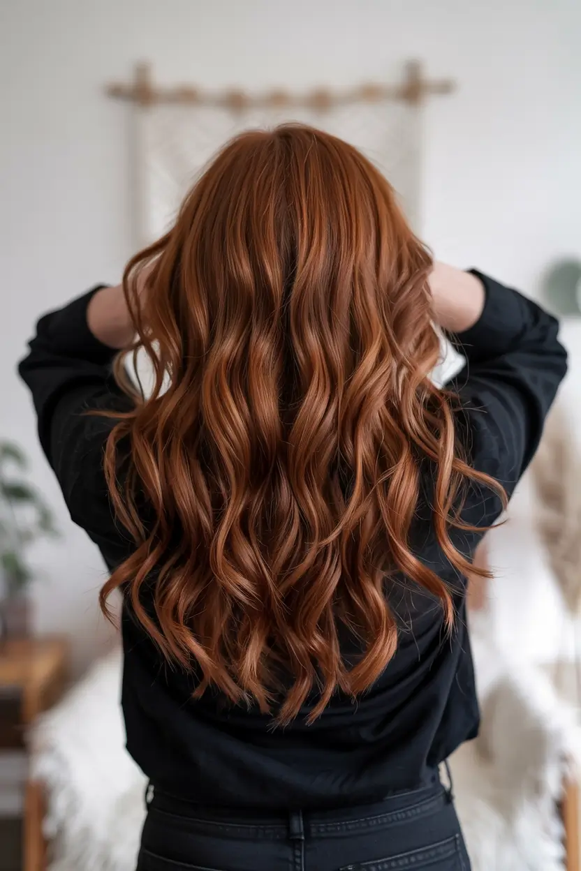 brown hair colors 2026 Cinnamon Glow Flow