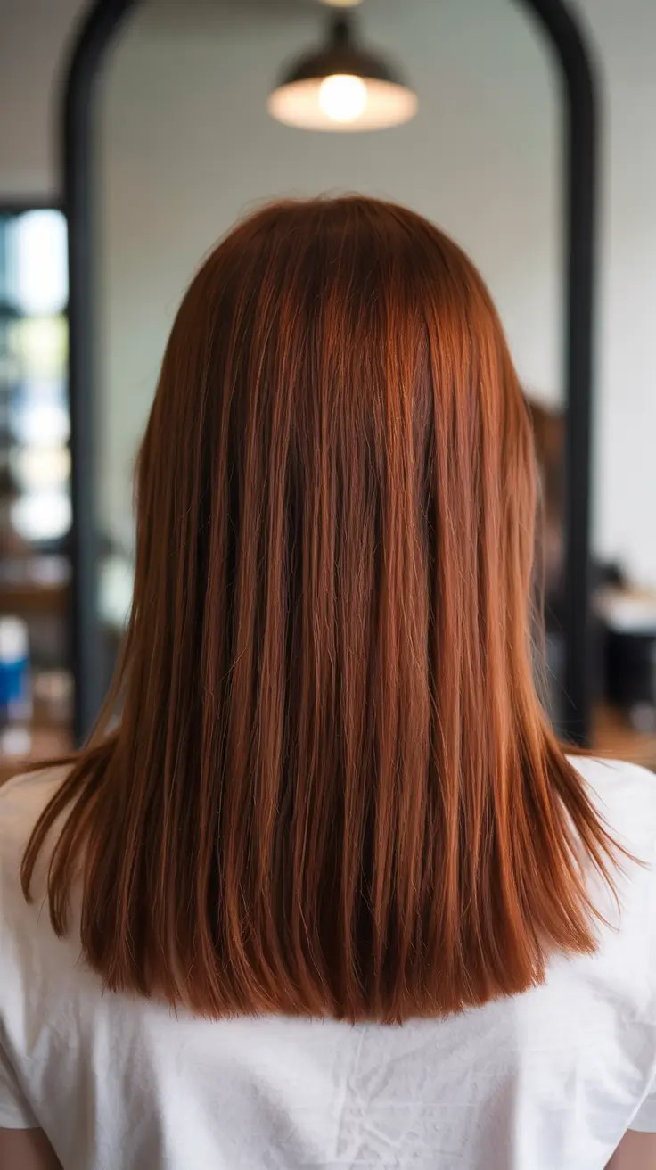 brown hair colors 2026 Rusty Copper Charm