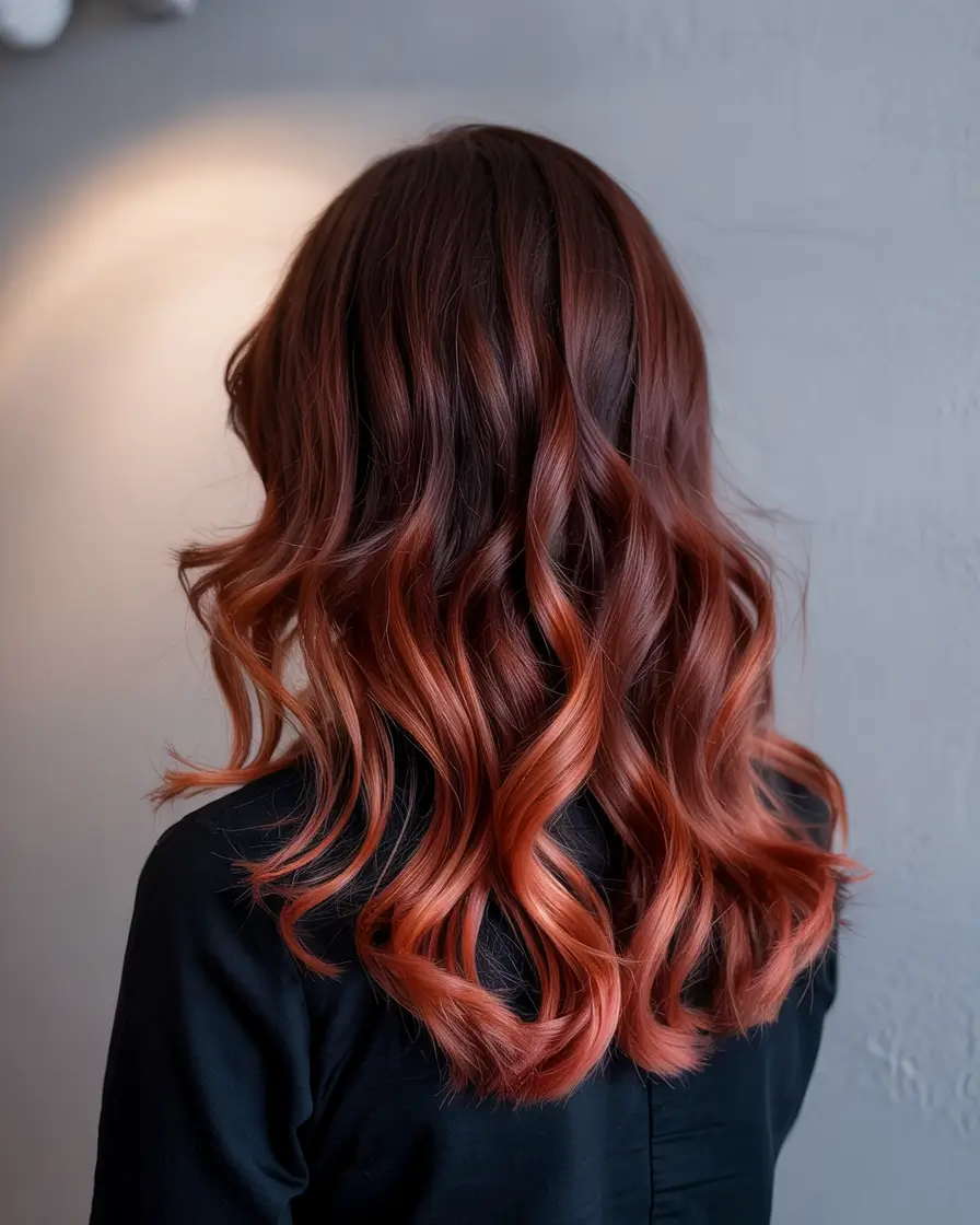 auburn hair color 2026 Chocolate Copper Melt