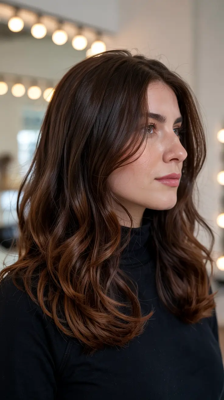 auburn hair color 2026 Deep Espresso Auburn Blend