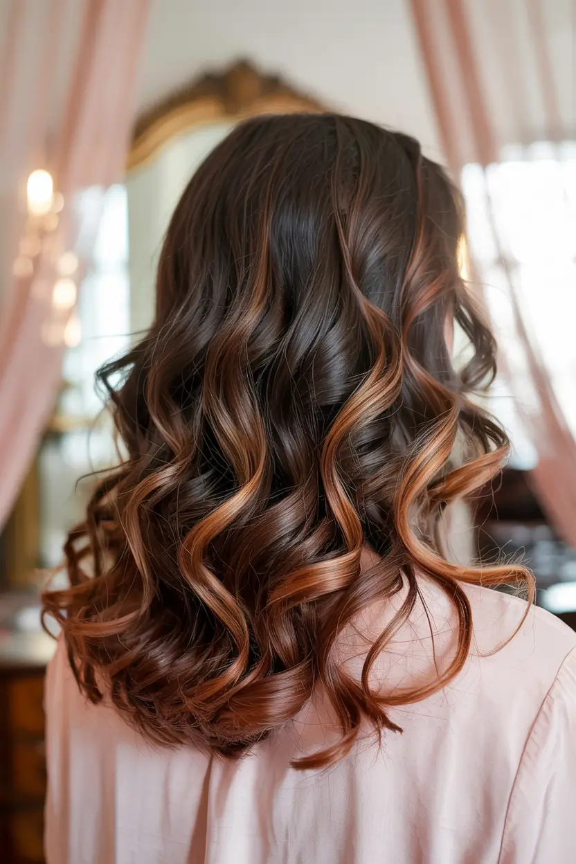 auburn hair color 2026 Rich Cinnamon Curls