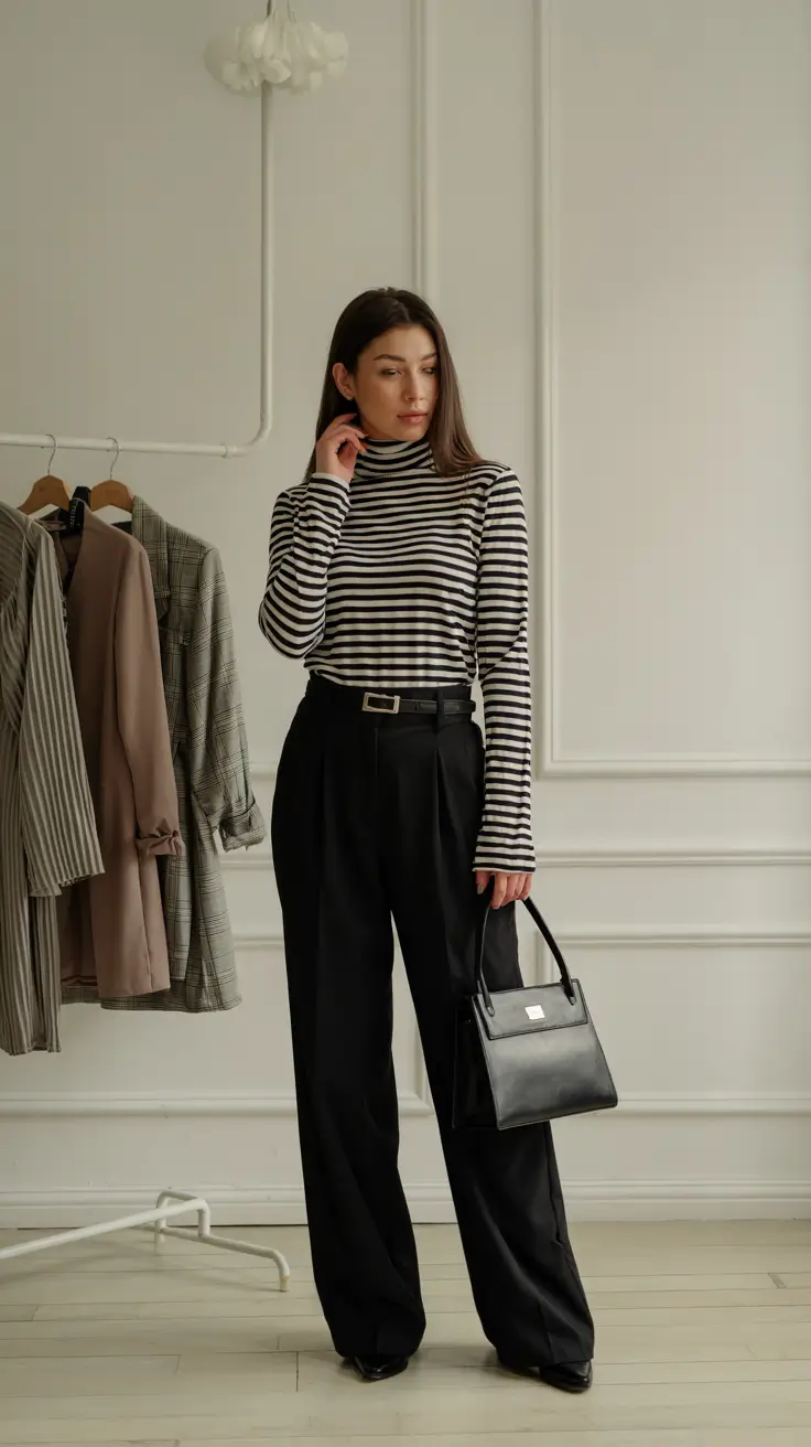 business casual outfits for women Classic Stripes, Modern Mood