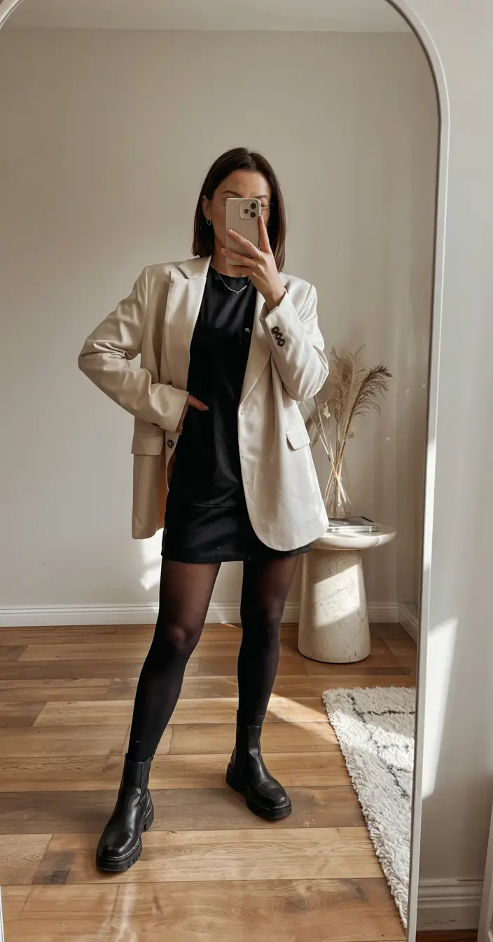 business casual outfits for women Neutral Power: The Cream Blazer Edit