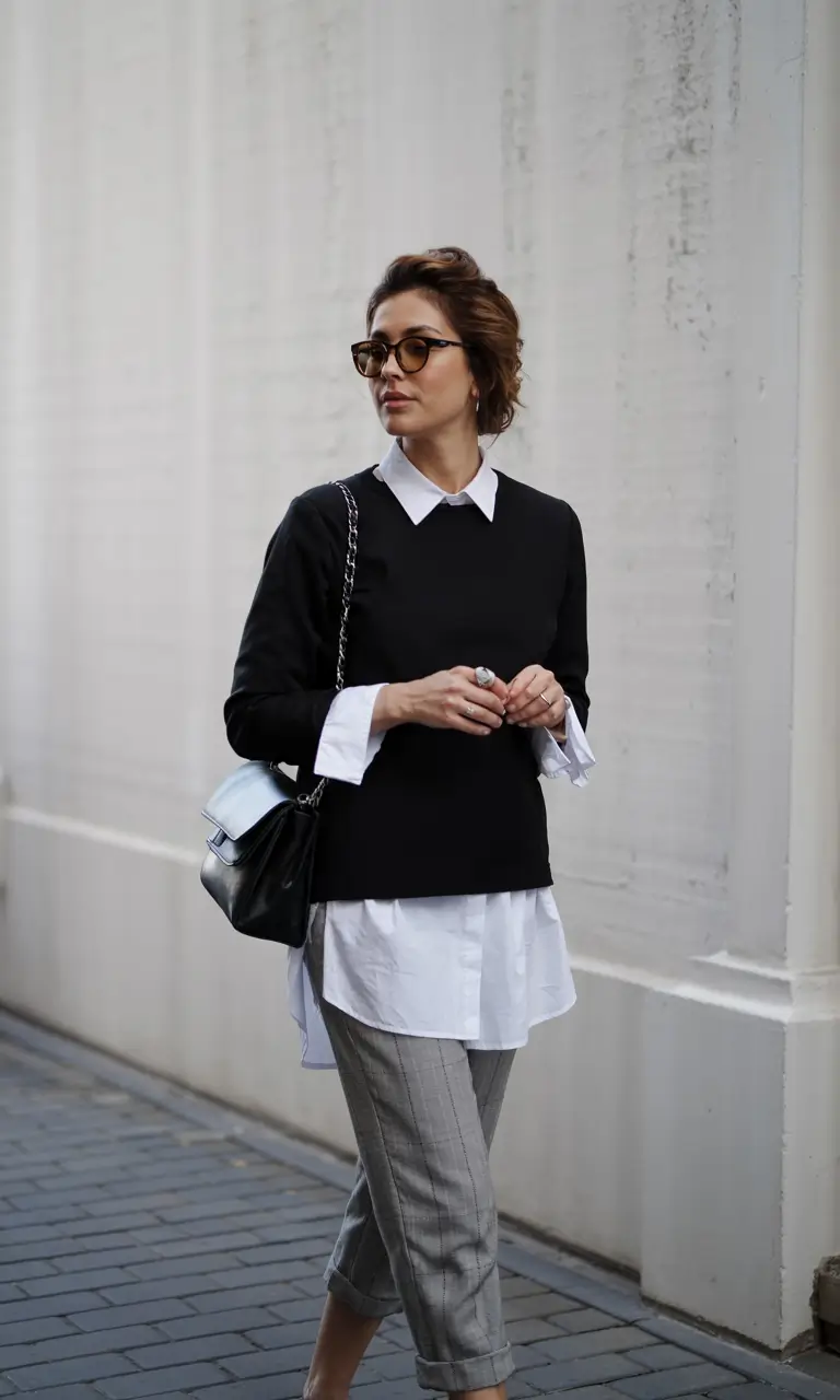 business casual outfits for women Layered Sophistication