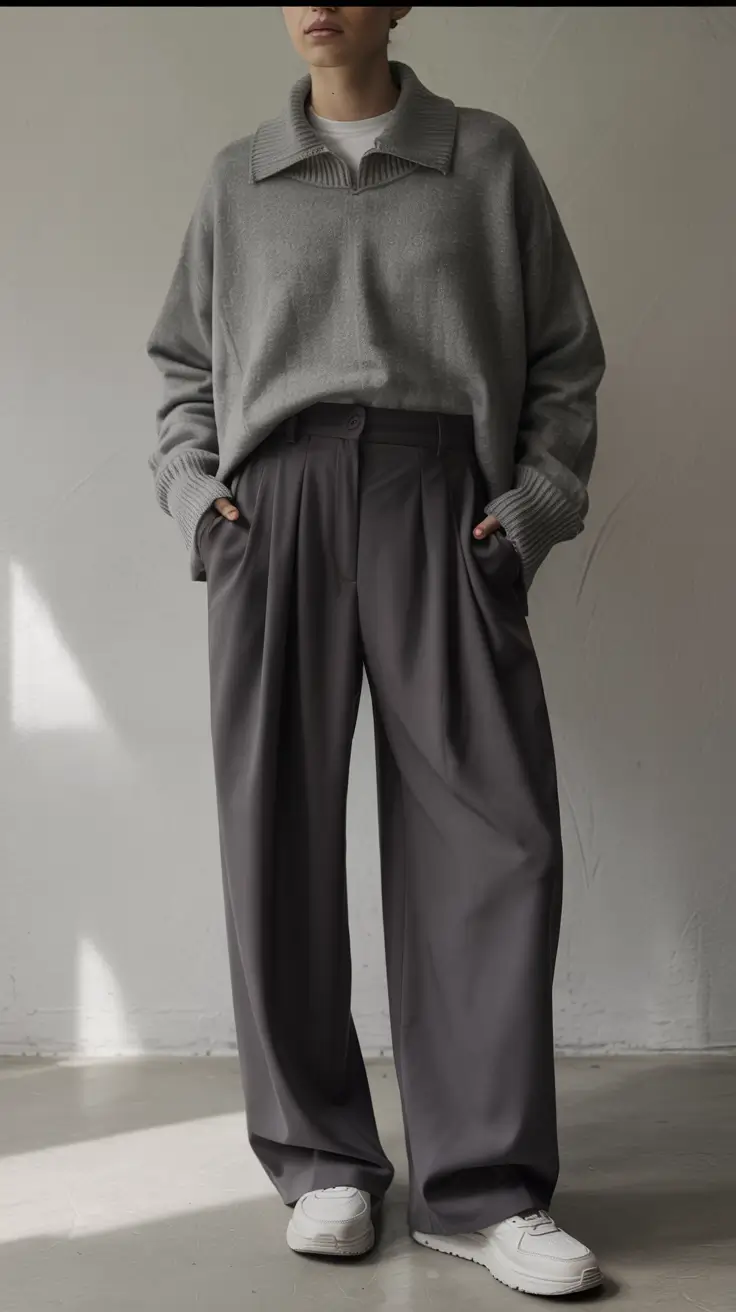 business casual outfits for women Relaxed Power in Neutrals