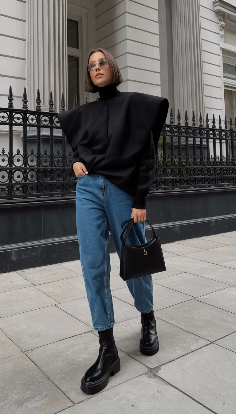 jeans outfits 2026 Architectural Edge