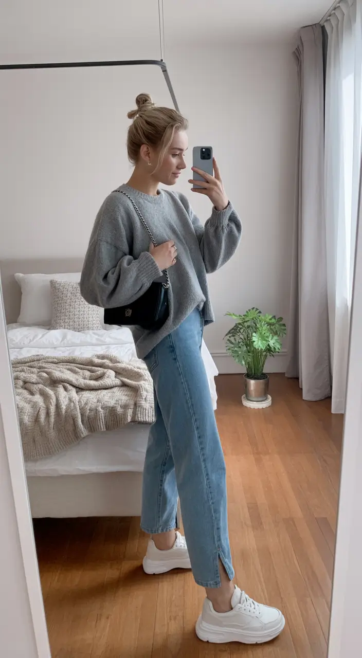 jeans outfits 2026 Cozy at Home, Chic Outside