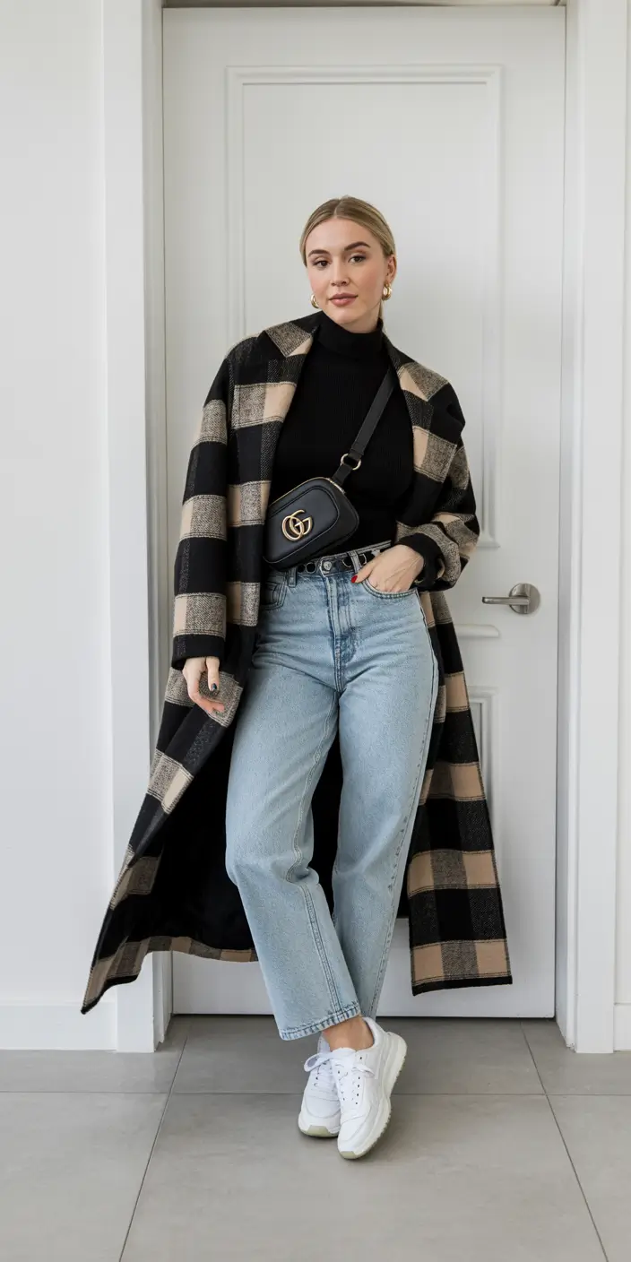 jeans outfits winter Checkmate Comfort