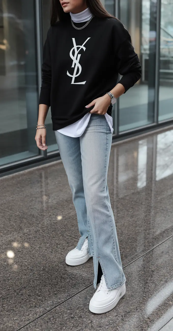 jeans outfits spring Logo Layers