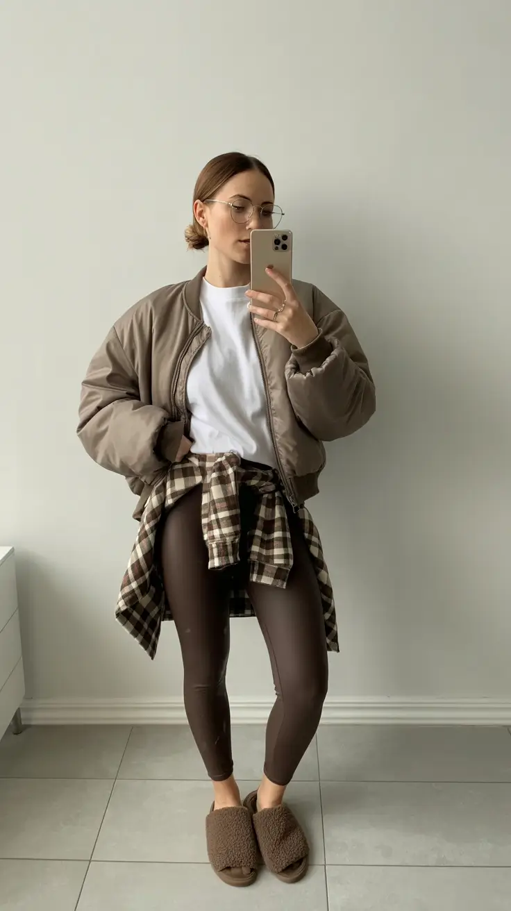 legging outfits fall Neutral Layers That Work Hard