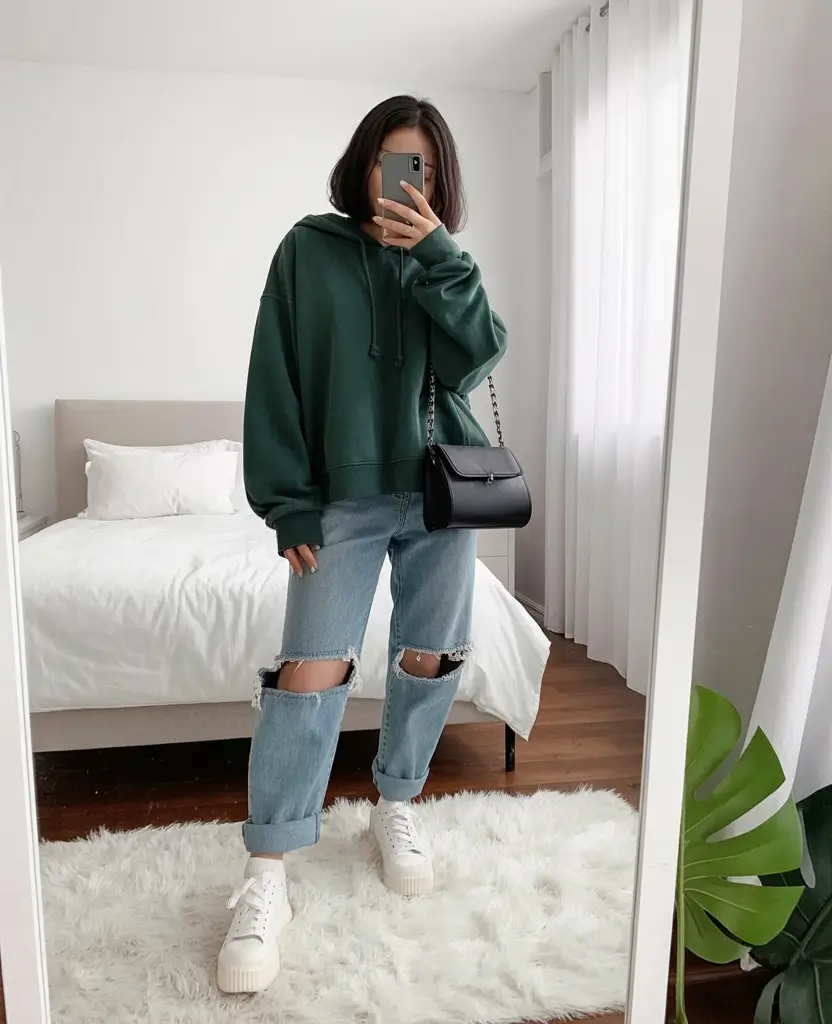 outfits ideas casual Effortless Green Street Mood