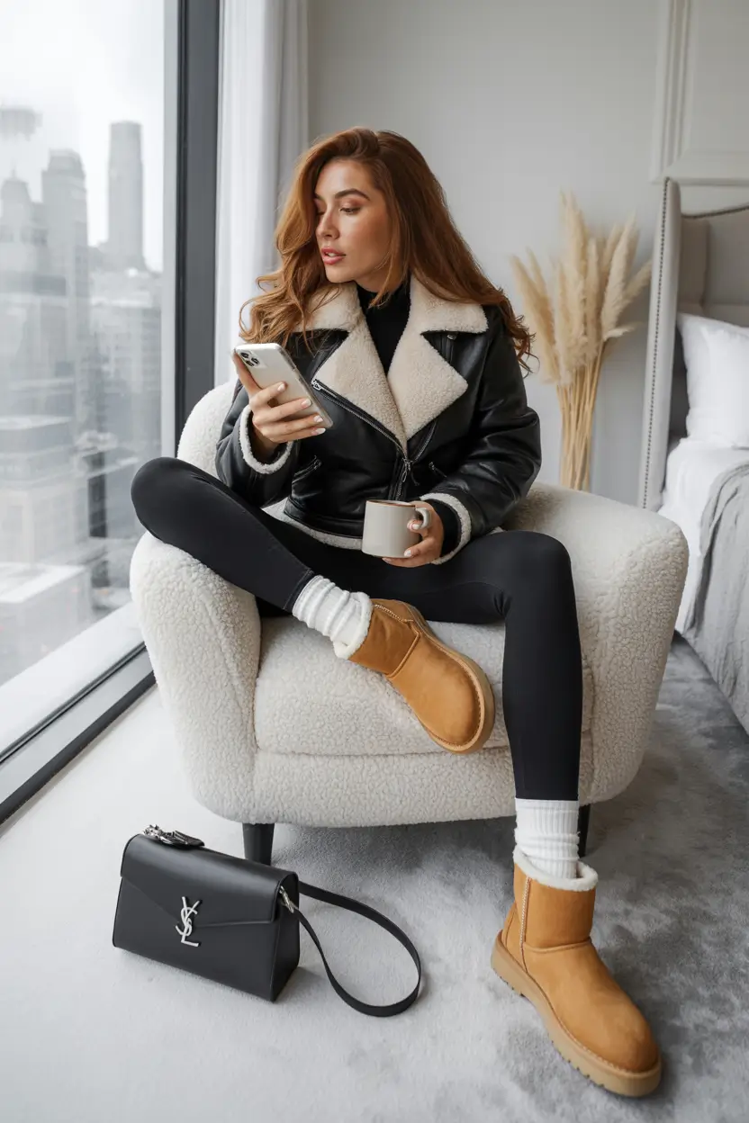 outfits ideas winter Cozy Luxe for Cold Mornings