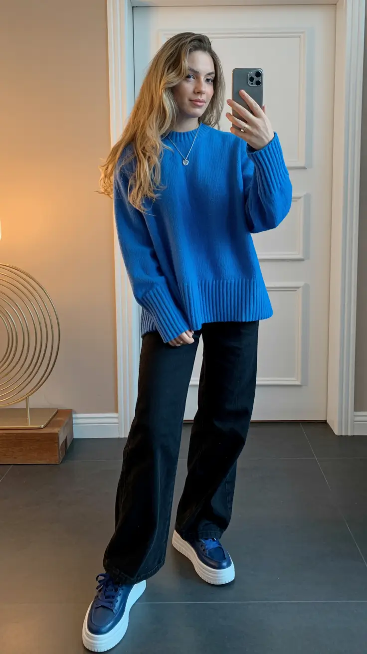 outfits ideas autumn Electric Blue Mood
