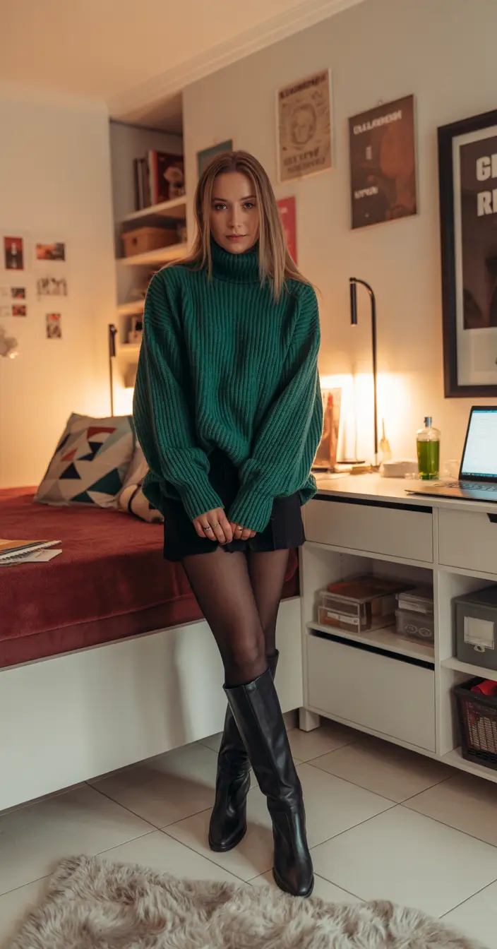 outfits ideas for women Emerald Evenings and Soft Edges