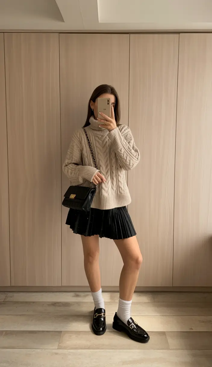 outfits ideas 2025 Preppy Revival with a Twist