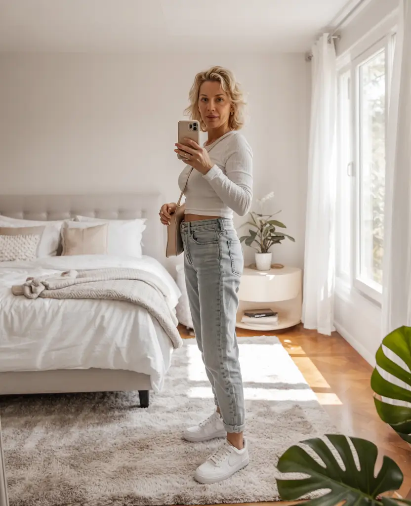 Best outfits for women over 40 in 2026 Light Denim & Clean Lines for Everyday Confidence