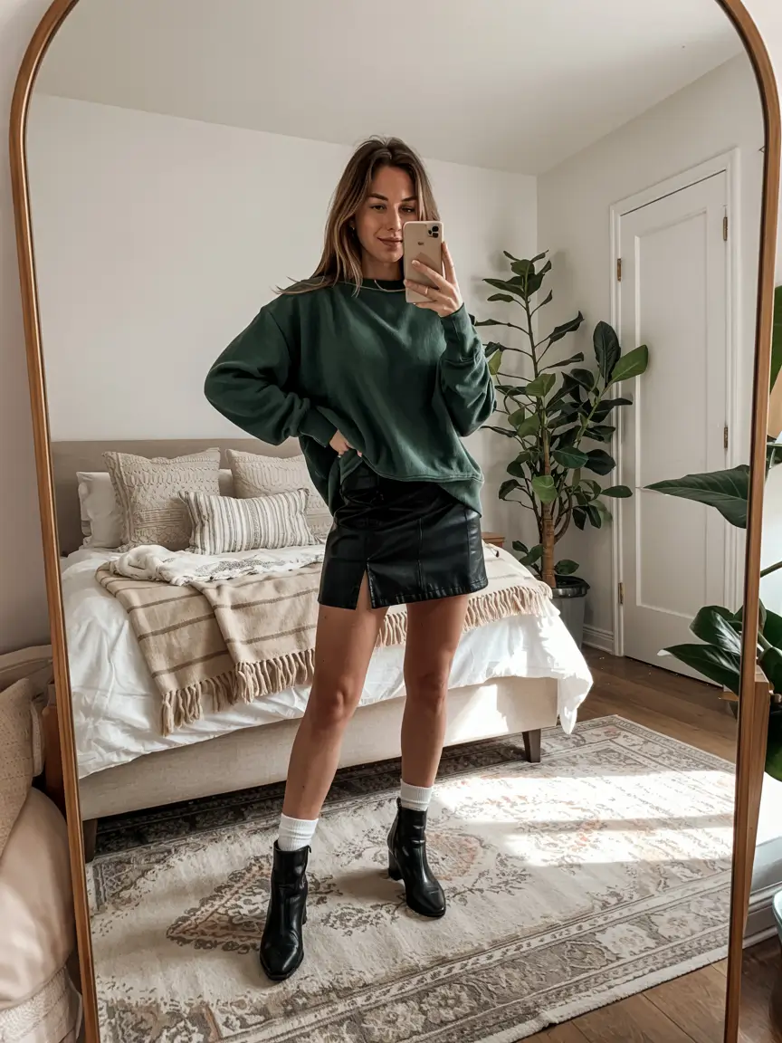 skirt outfits winter Cozy Comfort, Polished Edge