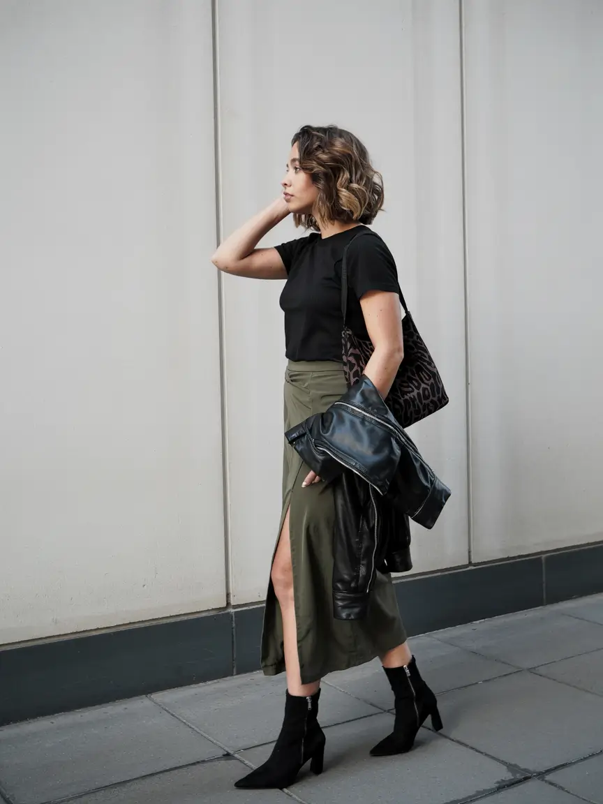 skirt outfits autumn Urban Utility with Feminine Flow