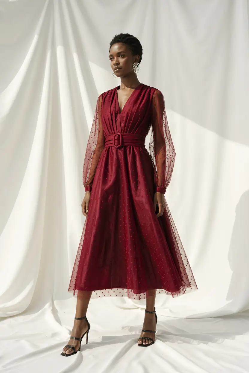 birthday outfits black women Velvet Elegance The Burgundy Dream