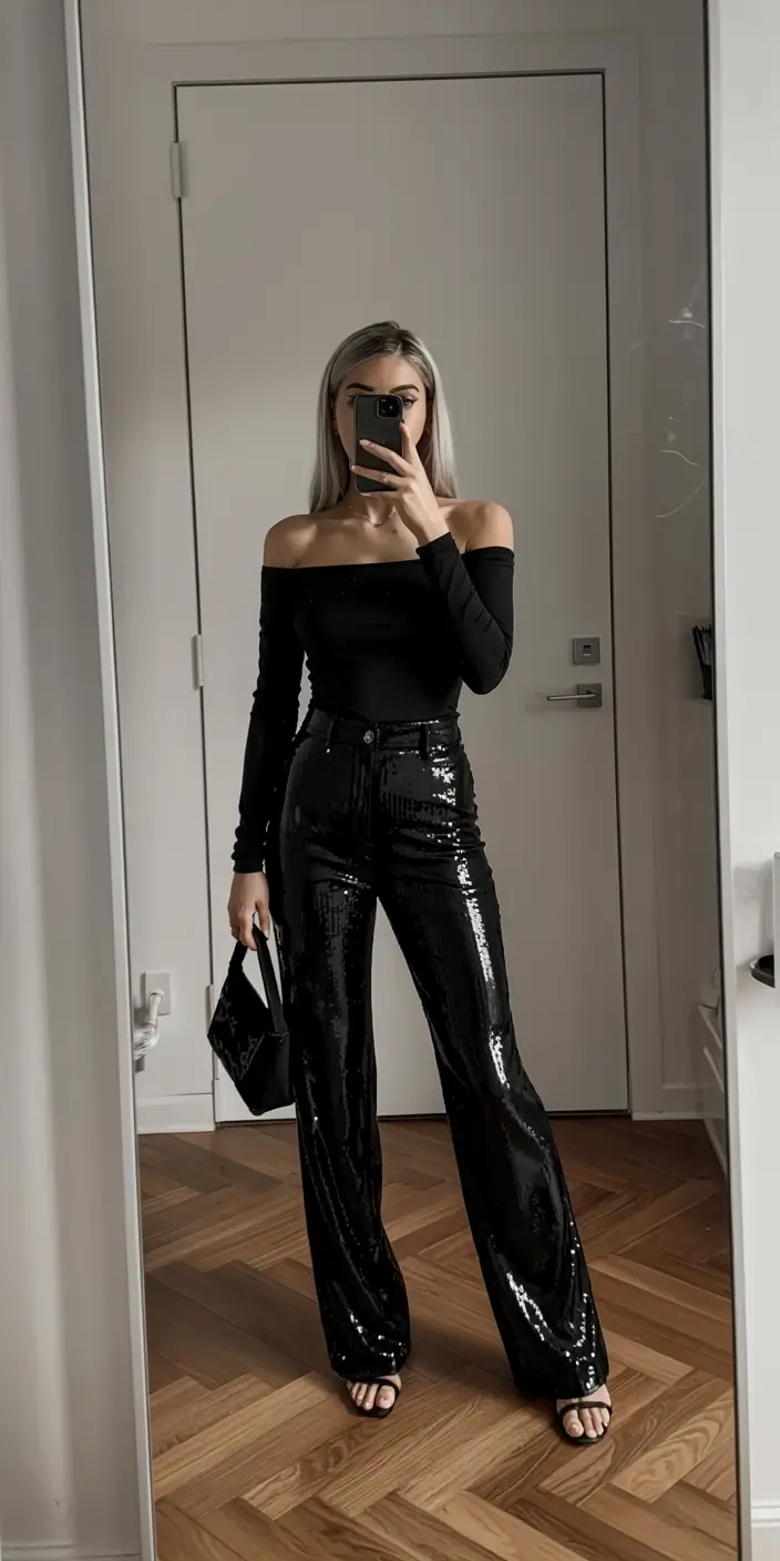 birthday outfits for women All-Black Elegance: The Power of Simplicity