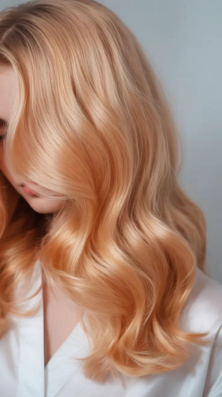 blonde hair color 2026 Peach Dream Light