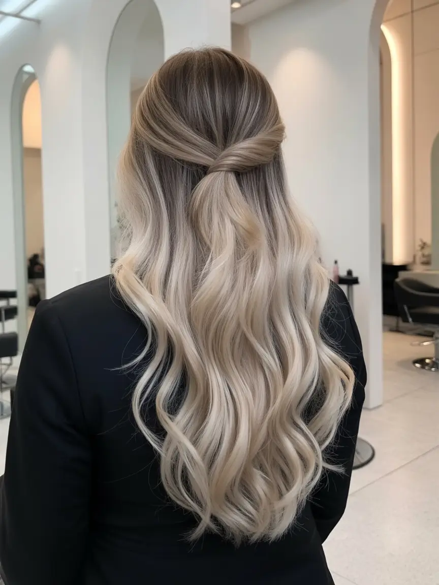 blonde hair color 2026 Frost Melt Glamour