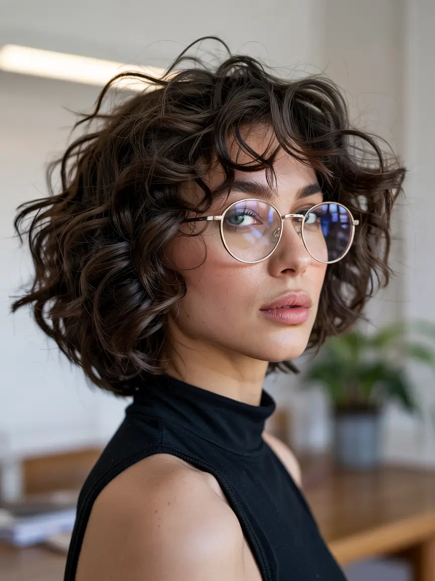 bob haircuts 2026 Curly Volume Bob