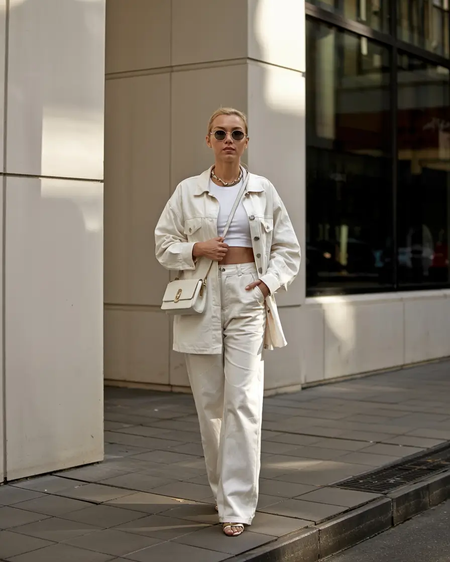 capsule wardrobe outfits 2026 Monochrome Light Neutrals for Spring and Travel